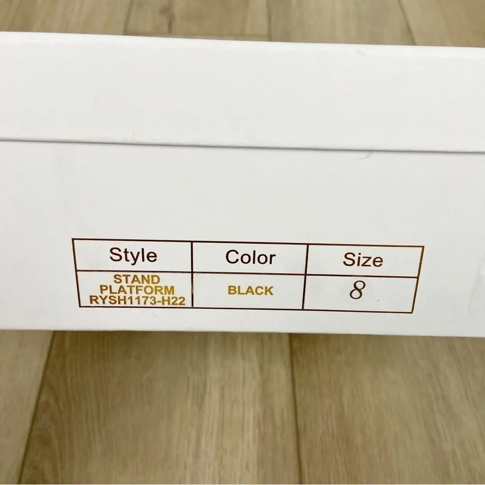 RAYE Stand Platform in Black Size 8